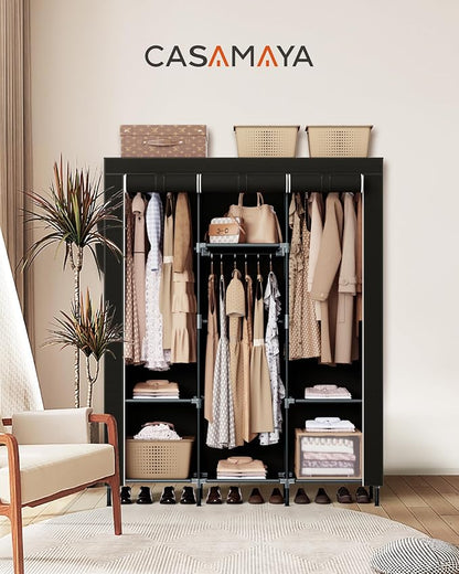 Portable Closet, 51.2 Inch Large Capacity Wardrobe Closet - Image 2