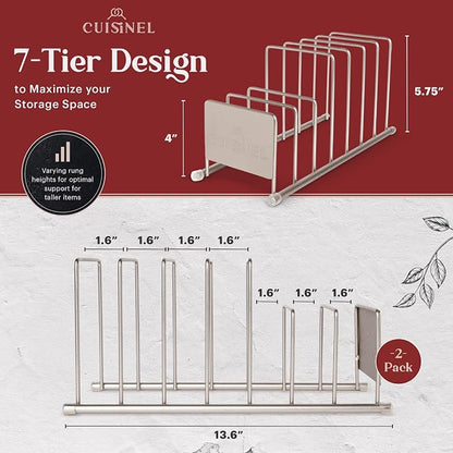 Cuisinel Lid and Dish Organizer Rack - Image 2
