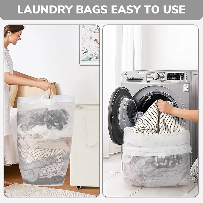 Goodpick Laundry Hamper with Wheels, 75L College Dorm Room Essentials, Clothes - Image 7