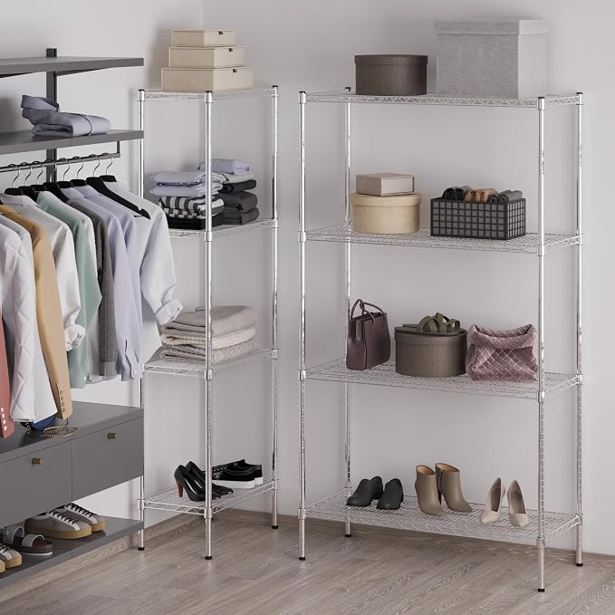 18" Deep x 42" Wide x 74" Height Wire Shelving Kit | 4-Tier | NSF Commercial - Image 5