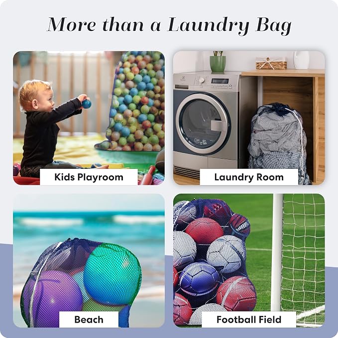 Handy Laundry Mesh Laundry Bags 2 Pack, XL 24x36 in, Heavy Duty Nylon | - Image 7