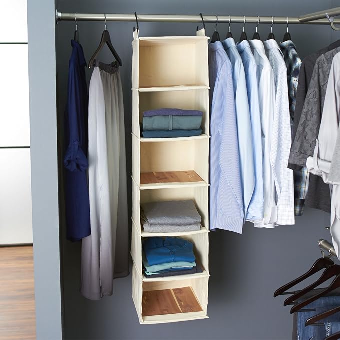 Household Essentials Cedarline 6‑Shelf Hanging Closet Organizer in Heavy‑Duty - Image 2