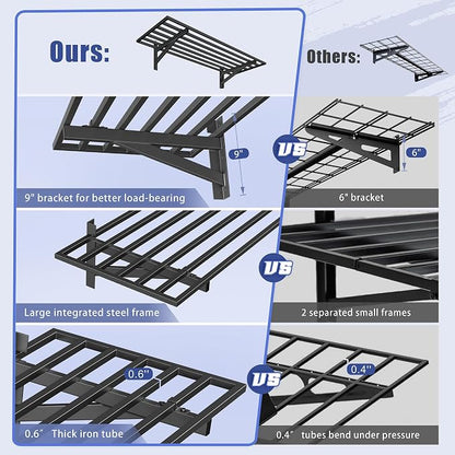 2-Pack 1.5x4ft Garage Shelving Wall Mounted, 1.5' x 4' Heavy Duty Garage - Image 4