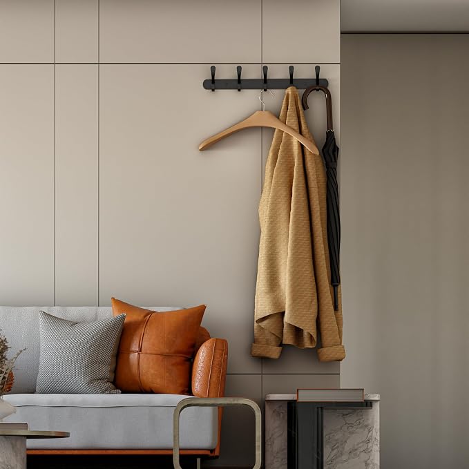 Black Coat Rack Wall Mounted - Image 4