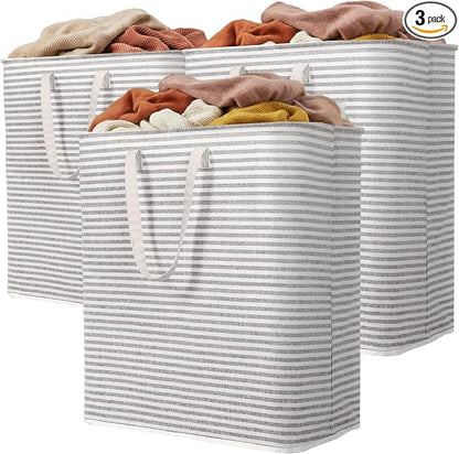 Lifewit 3 Pack Laundry Basket 100L Each, Collapsible Clothes Hamper by Lifewit