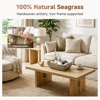 StorageWorks Hand-Woven Jumbo Storage Baskets - Image 5
