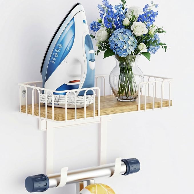 TJ.MOREE Ironing Board Hanger Metal Wall Mount Iron and Ironing Board Holder by TJMOREE