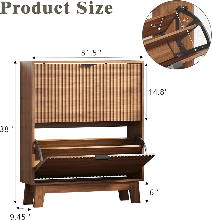 Shoe Cabinet Storage for Entryway - Image 2