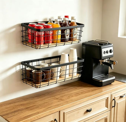 Metal Wire Basket for Kitchen Cabinets, Farmhouse Hanging Basket - Image 7