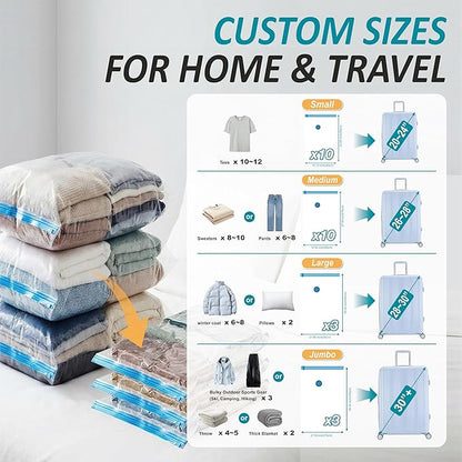 Cozy Essential Travel Vacuum Storage Bags - Image 4