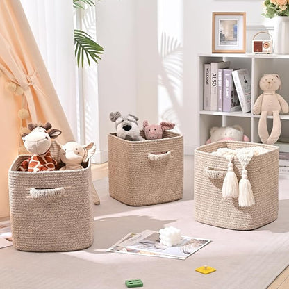 12 Inch Storage Cubes, 3 Pack Cube Storage Bins - Image 3