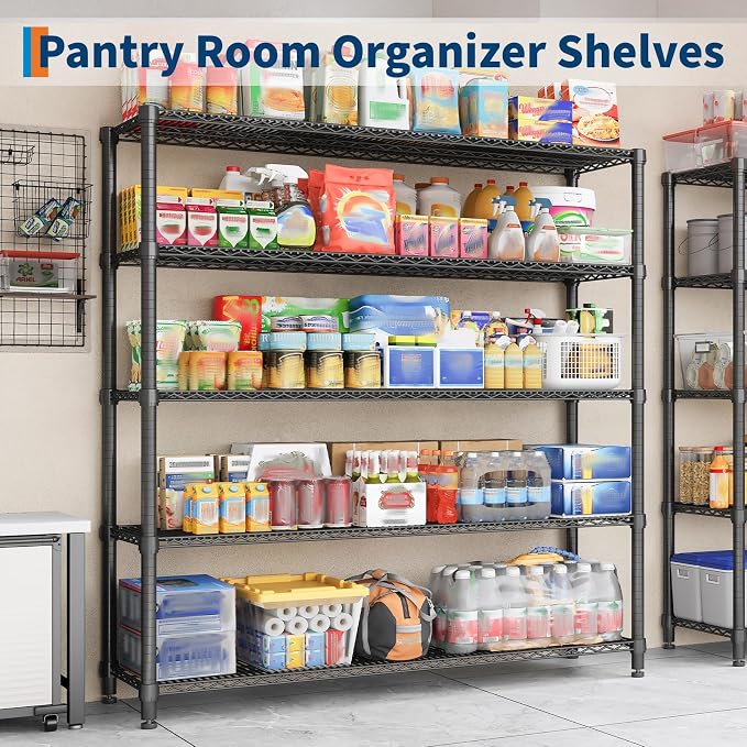 Garvee Storage Shelves, 5-Tier Metal Shelving Units - Image 8