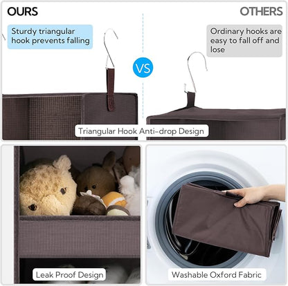 GRANNY SAYS 3 Shelf Hanging Closet Organizers and Storage, Collapsible Closet - Image 4