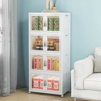 Large Clear Stackable Storage Bins by Unknown