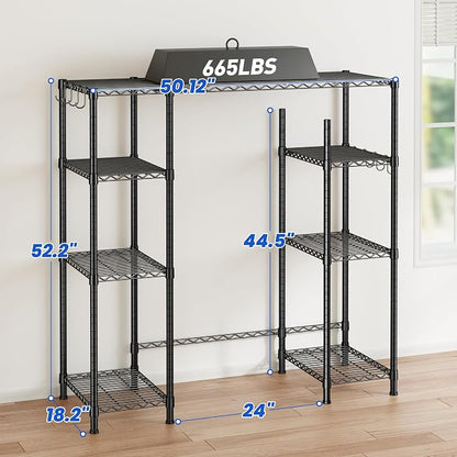 REIBII Mini Fridge Shelf with Storage, 4-Tier Adjustable Shelves, 665 lbs | - Image 3