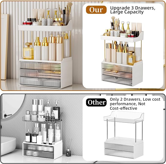 3 Drawers Bathroom Counter Organizer - Image 2