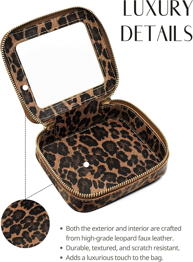 Popvibe Clear Makeup Bag Travel Cosmetic Case Transparent Toiletry Bag - Image 4