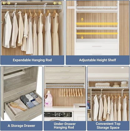 Armocity 60" Wall Mounted Laundry Room Organization - Image 6