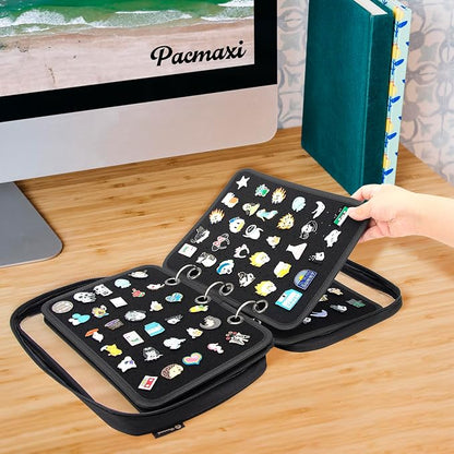 Enamel Pin Display Pages Pin Carrying Case, Pins Collection Storage Organizer - Image 3