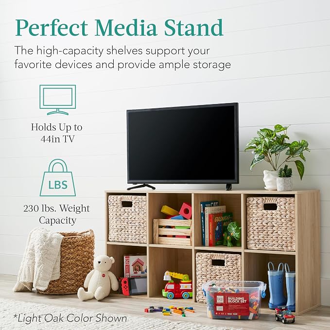 Best Choice Products 8-Cube Storage Organizer, 11in Shelf Opening, Display Shelf - Image 6