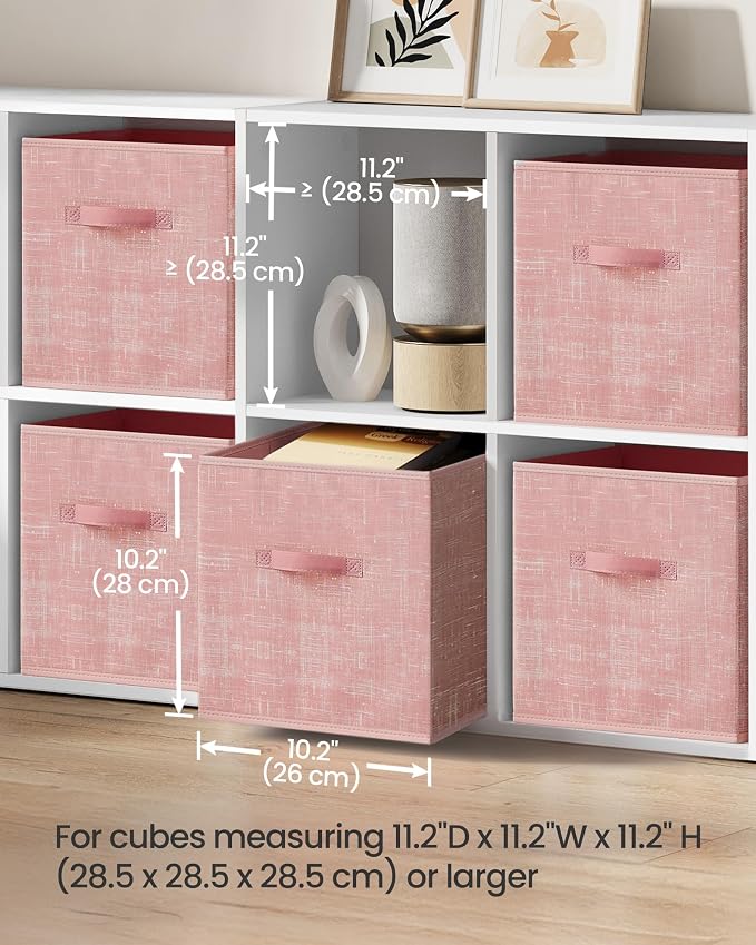 SONGMICS Storage Cubes, 11-Inch Non-Woven Fabric Bins - Image 3