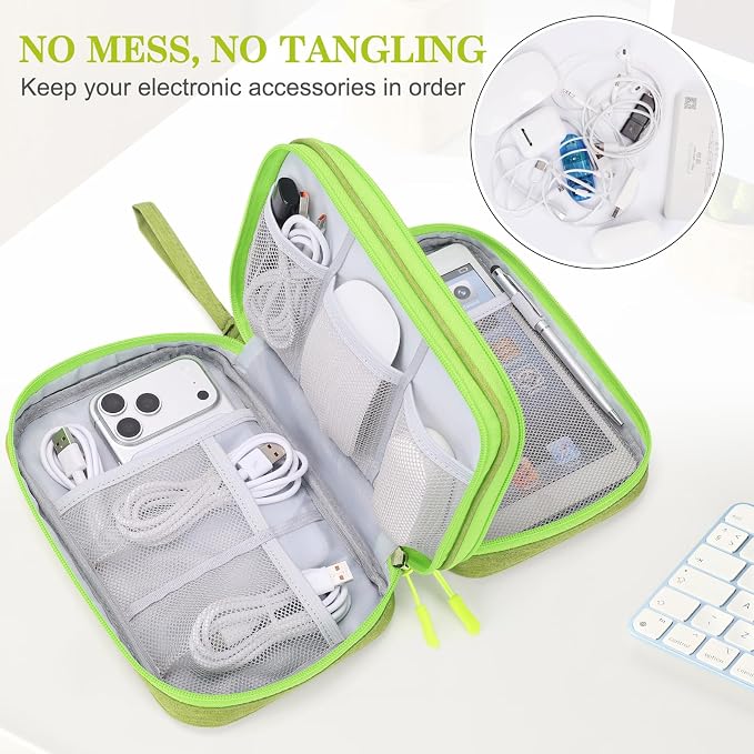 FYY Electronic Organizer, Large Travel Cable Organizer Bag Pouch Electronic - Image 5