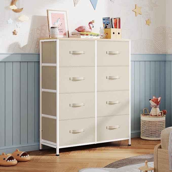 WLIVE Fabric Dresser for Bedroom, Tall Dresser - Image 8