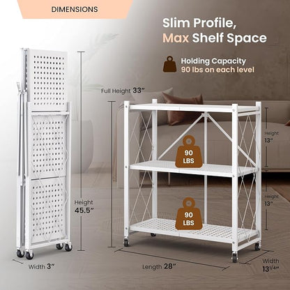 Our Modern Space 3-Tier Foldable Storage Shelf - Image 2