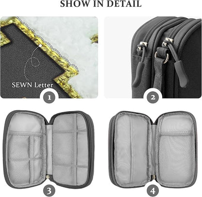 COSHAYSOO Small TECH Pouch Electronics Organizer Travel Bag Personalized - Image 3
