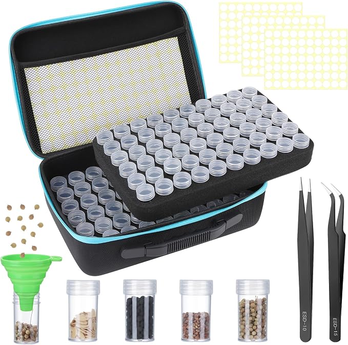 XLSXEXCL120 Slots Seed Storage Organizer Sturdy Seed Organizer Storage Box by XLSXEXCL