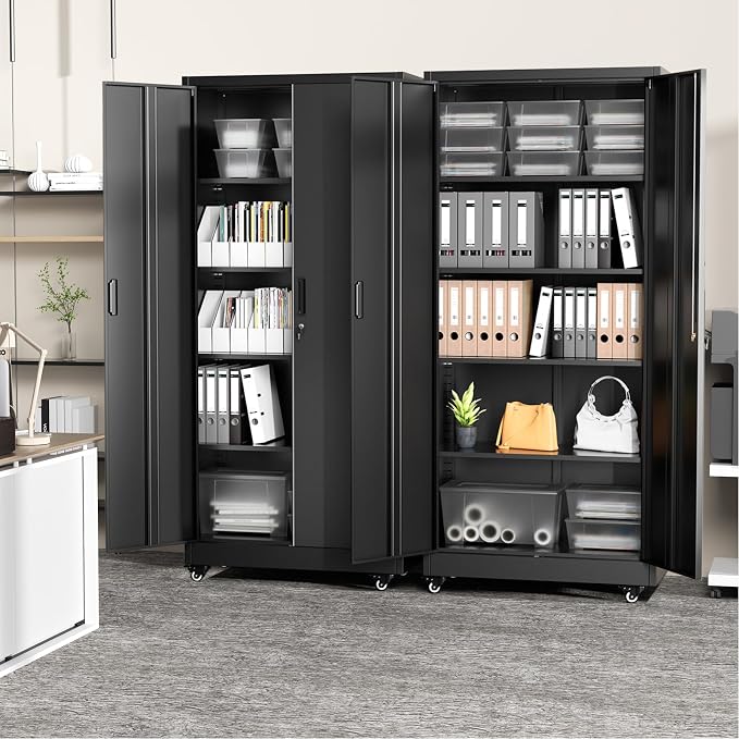Greenvelly Metal Garage Storage Cabinet - Image 8