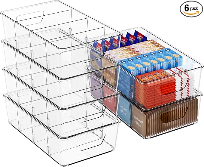 Stackable 6 Pack Snack Organizer by Yieach