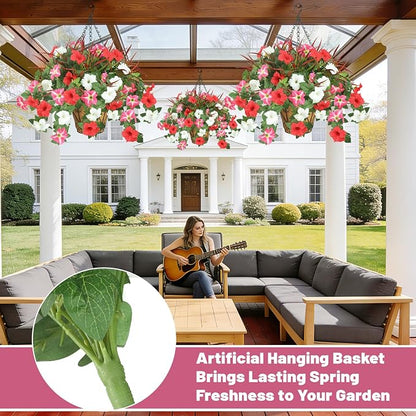 Artificial Flowers Hanging Baskets - Image 7