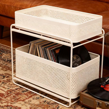 Slide Out Under Sink Organizer, 2 Tier Steel Sink Shelf Cabinet Storage - Image 3