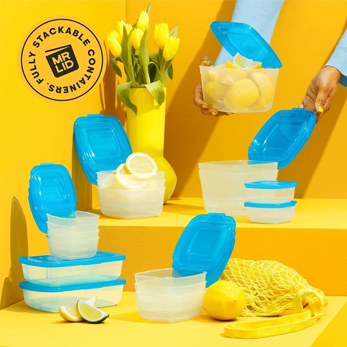 Premium Attached Food Storage Containers, Permanently Attached Plastic Lid - Image 7