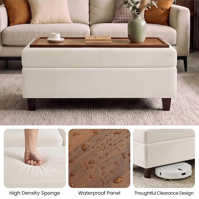 GENTEACO 45" Storage Ottoman Bench - Image 7