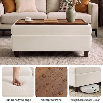 GENTEACO 45" Storage Ottoman Bench - Image 7