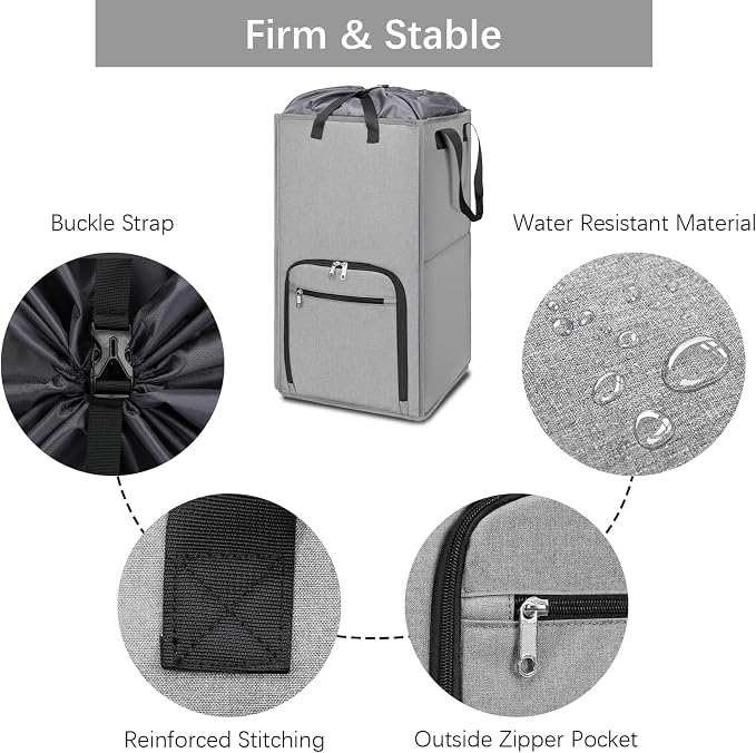 Bukere Rolling Laundry Hamper - Image 5