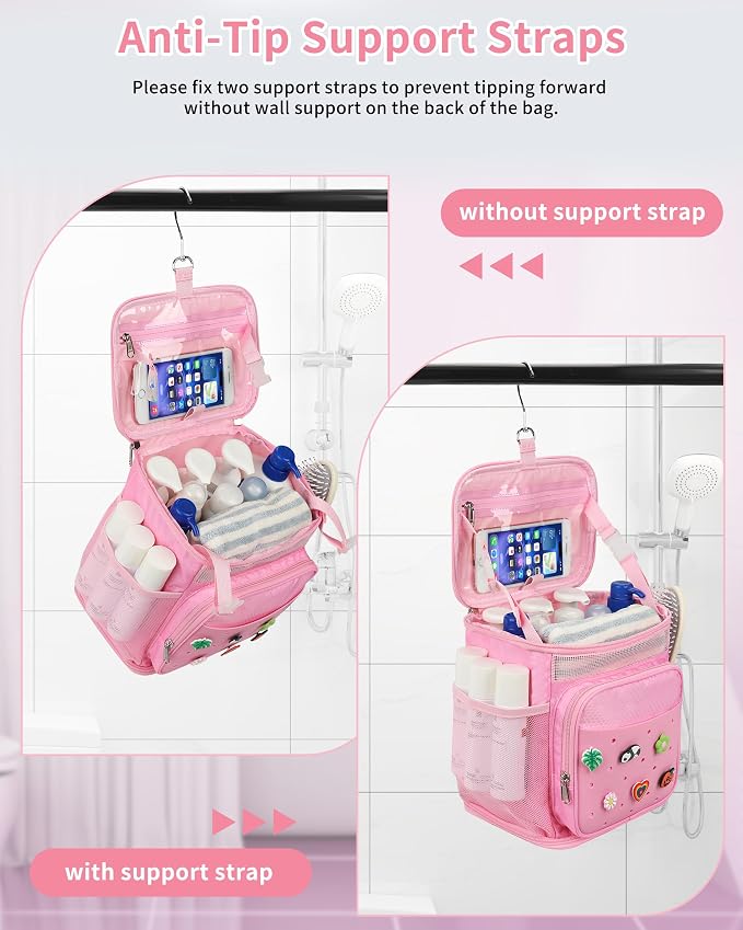 Hanging Shower Caddy Portable, Mesh Shower Bag - Image 9