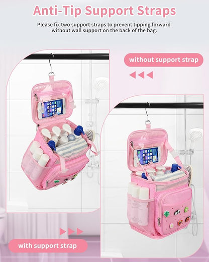 Hanging Shower Caddy Portable, Mesh Shower Bag - Image 9