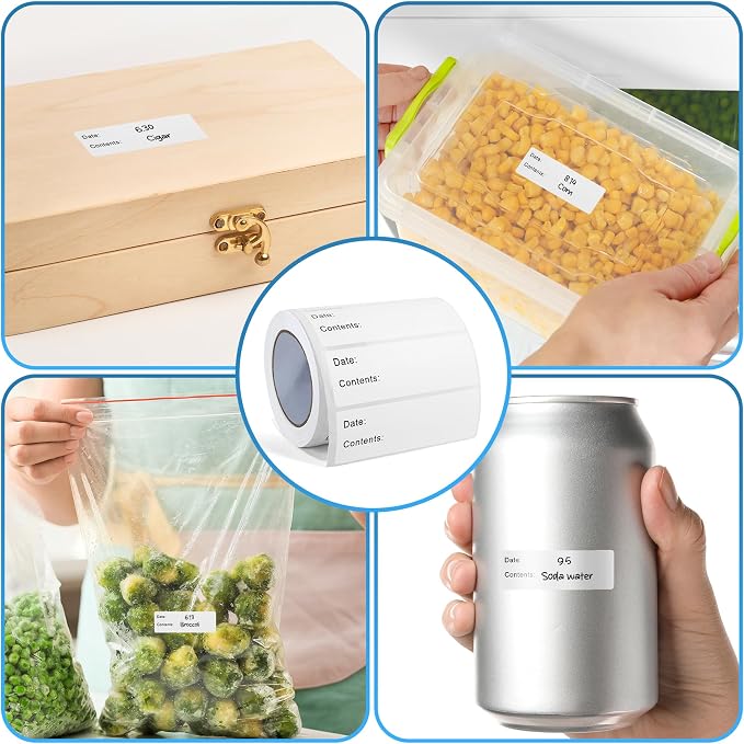 500 Pcs Freezer Labels, 1 x 3 Inch Refrigerator Food Label Stickers, No Residue - Image 7