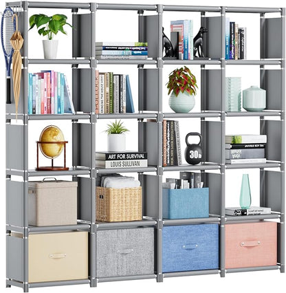 Mavivegue 20 Cube Storage Organizer Bookshelf, Metal Cube Construction by Mavivegue