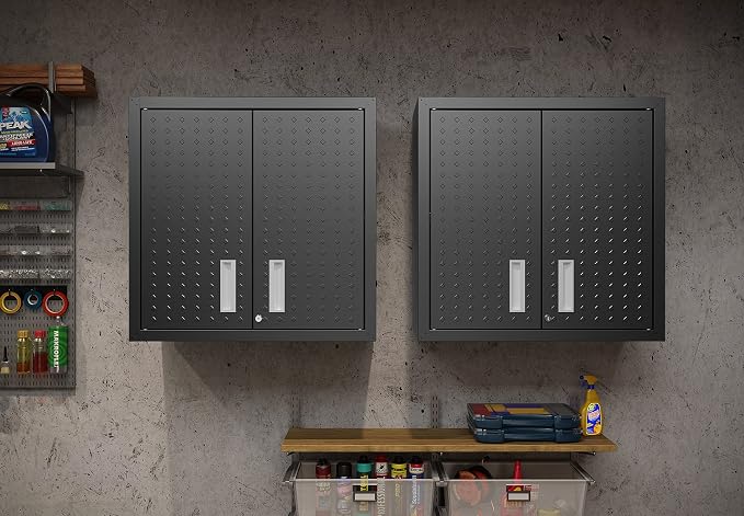 Manhattan Comfort Fortress Storage Units, Charcoal Gray - Image 2