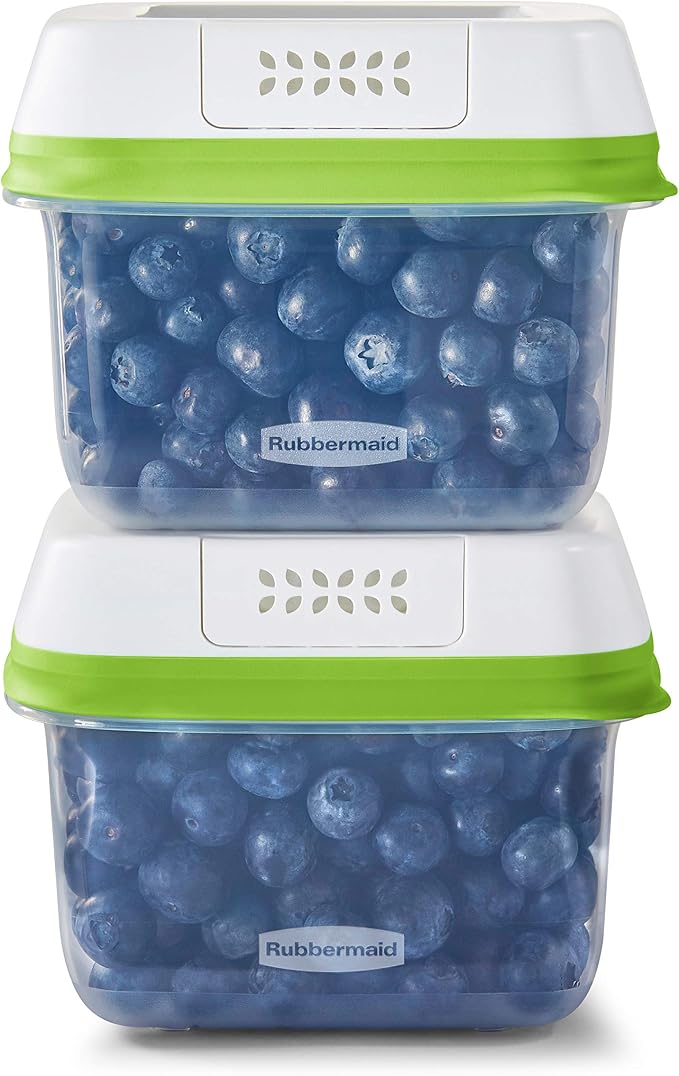 Rubbermaid 2114738 FreshWorks Saver, Medium Short Produce Storage Containers by Unknown