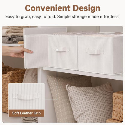 StorageWorks Storage Baskets for Shelves, Foldable Fabric Closet Storage Bins - Image 5