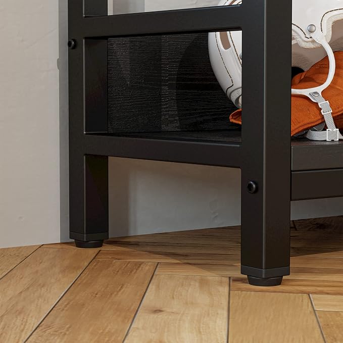 IRONCK Corner Bookshelf 5 Tiers, Industrial Corner Bookcase - Image 7