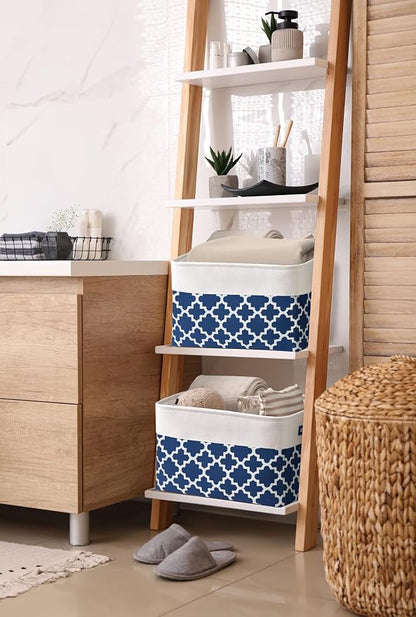 DECOMOMO Blue Storage Bins Fabric Storage Baskets - Image 3