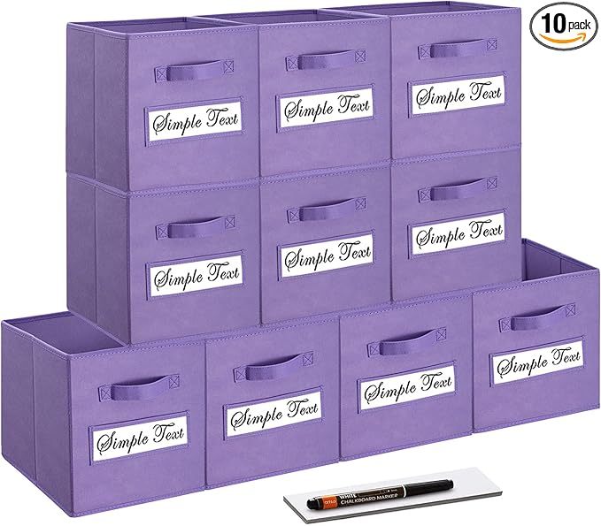 11 Inch Storage Cube, Storage bin, cube storage Foldable Fabric Cube Storage by Artsdi