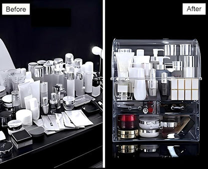 Clear Large Acrylic Makeup Organizer - Image 9