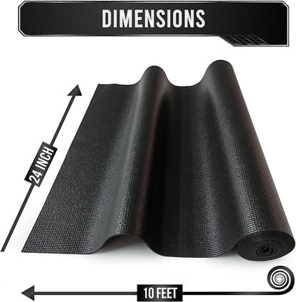 Precision Defined Tool Box Liner 10 ft x 24" Black Non Slip Mat Shelf Liner | - Image 2